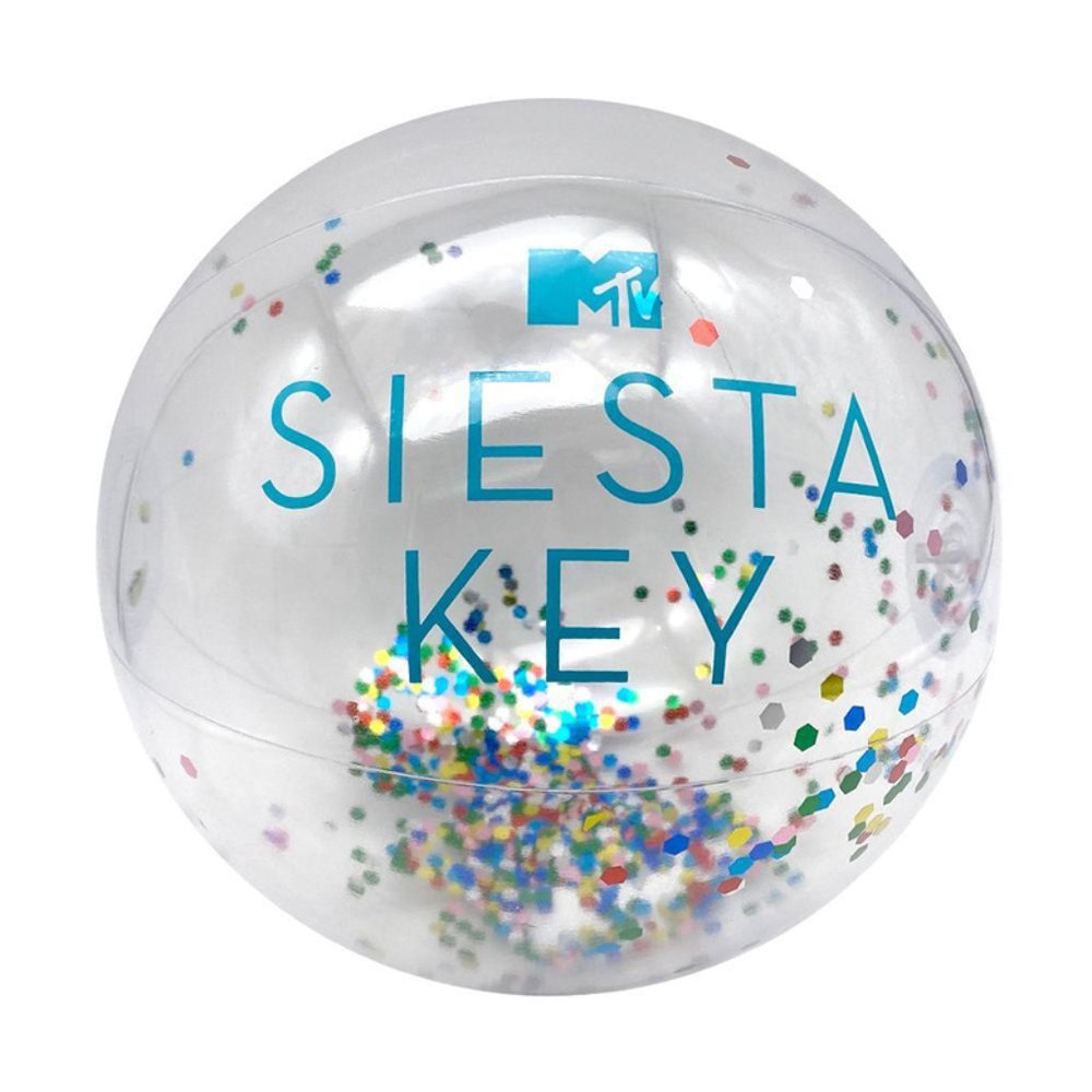 NEW - MTV "Siesta Key" Confetti Inflatable Beach Ball!
